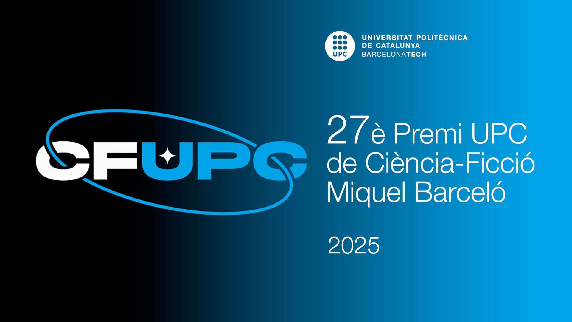  Lliurament del 27è Premi UPC de Ciència-Ficció Miquel Barceló